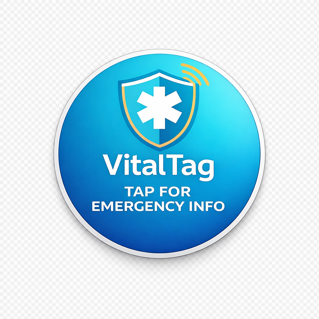 VitalTag™ Emergency License Plate Sticker