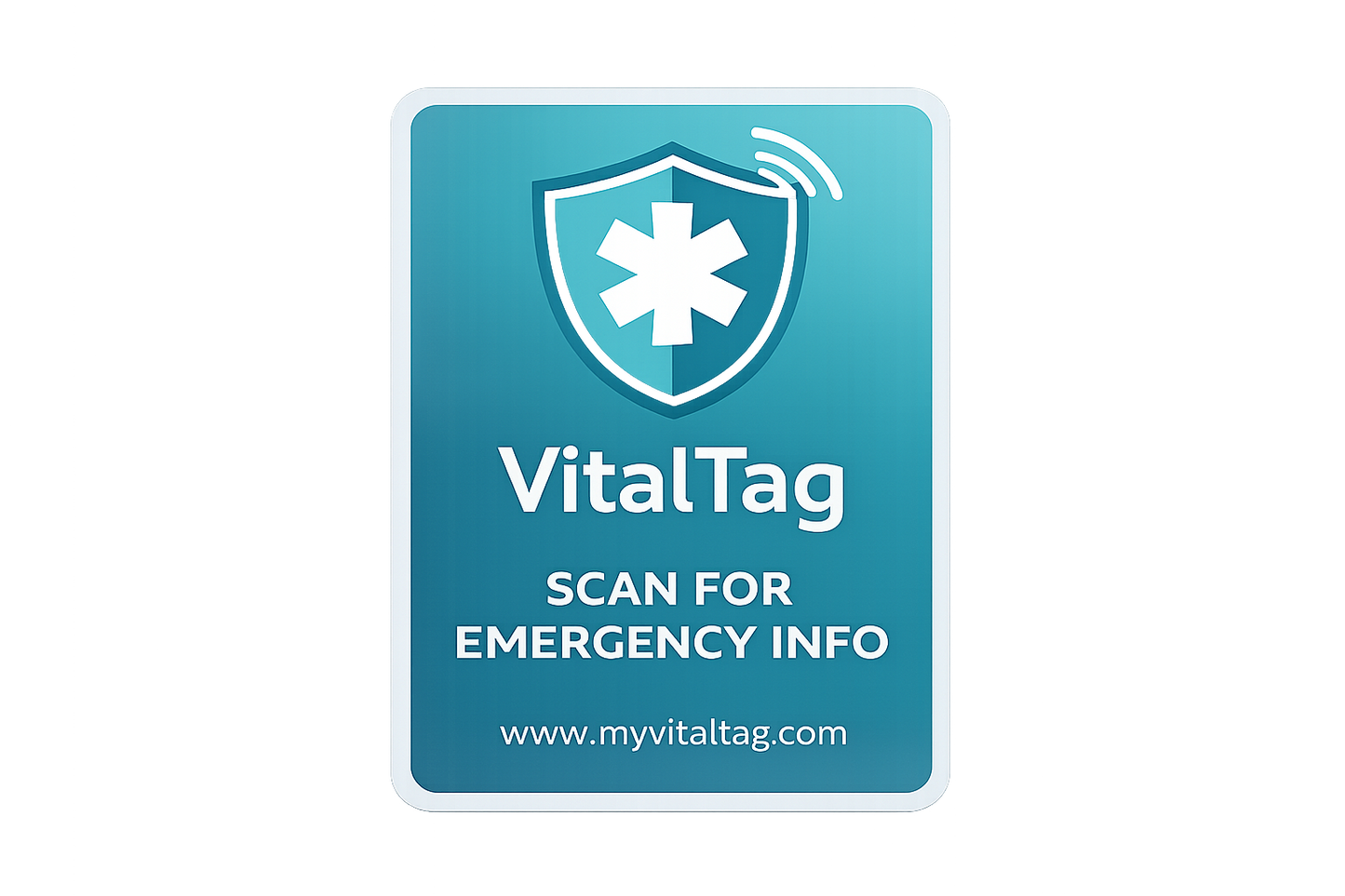 VitalTag™ Emergency Visor Sticker – Instant EMS Access