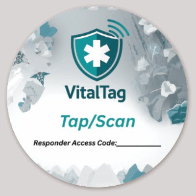 VitalTag™ Emergency Visor Sticker – Instant EMS Access